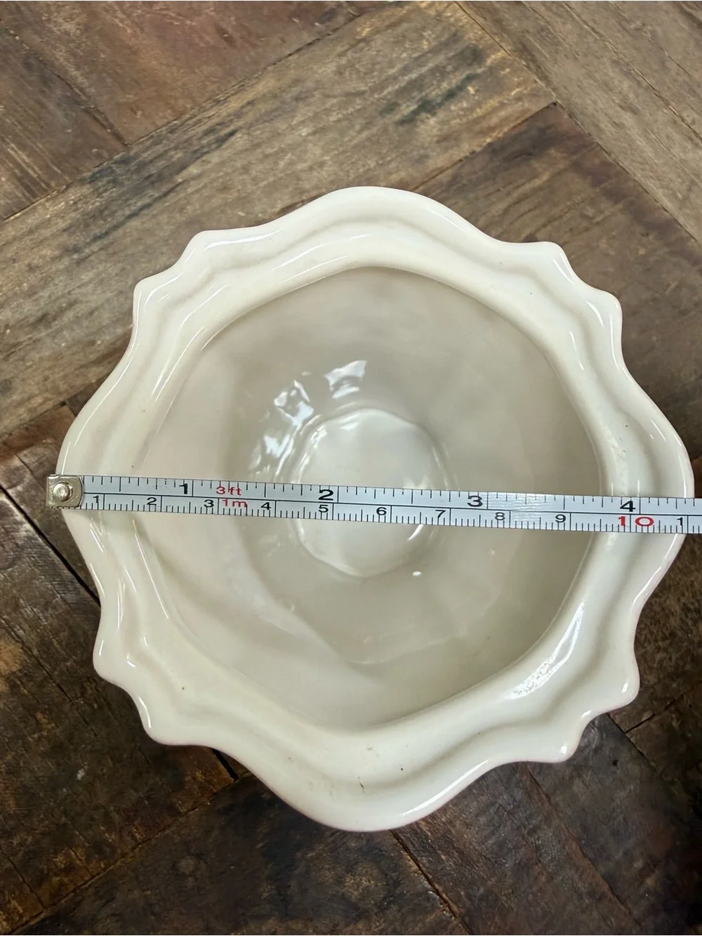 Southern Living At Home White Ceramic Arrange It Easy 5in Vase 40867 (No Insert)
